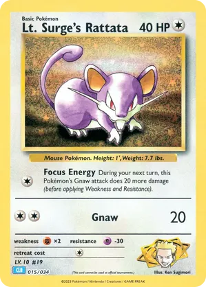 Lt. Surge’s Rattata